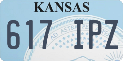 KS license plate 617IPZ
