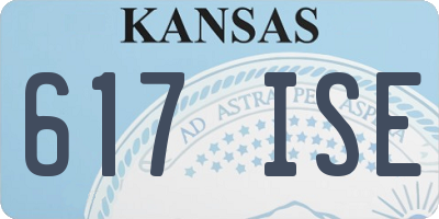 KS license plate 617ISE