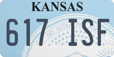 KS license plate 617ISF