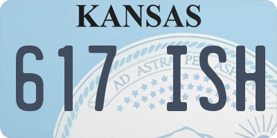 KS license plate 617ISH