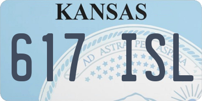 KS license plate 617ISL