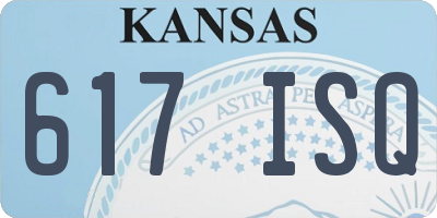 KS license plate 617ISQ