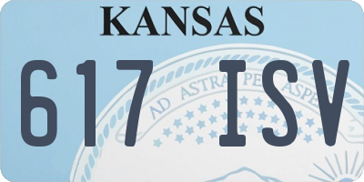 KS license plate 617ISV