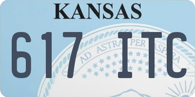 KS license plate 617ITC