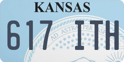 KS license plate 617ITH