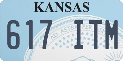 KS license plate 617ITM