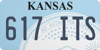KS license plate 617ITS