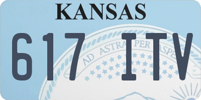 KS license plate 617ITV