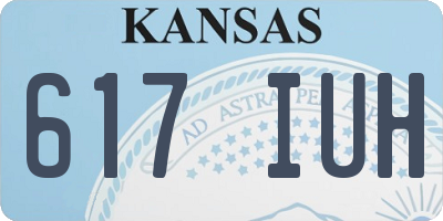 KS license plate 617IUH