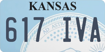 KS license plate 617IVA