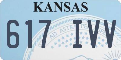 KS license plate 617IVV