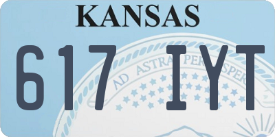 KS license plate 617IYT