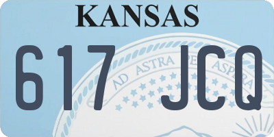 KS license plate 617JCQ
