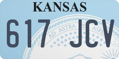 KS license plate 617JCV