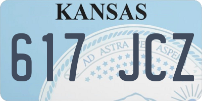 KS license plate 617JCZ