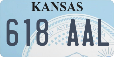 KS license plate 618AAL