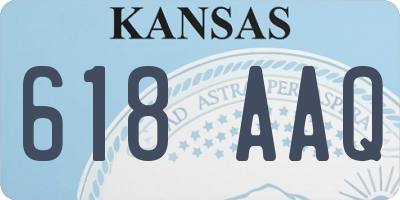 KS license plate 618AAQ