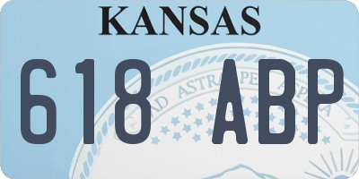 KS license plate 618ABP