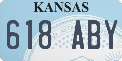 KS license plate 618ABY
