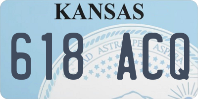 KS license plate 618ACQ