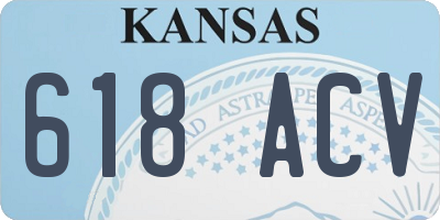 KS license plate 618ACV