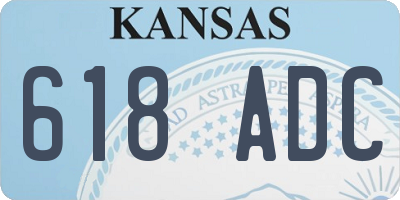 KS license plate 618ADC