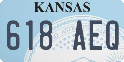 KS license plate 618AEQ