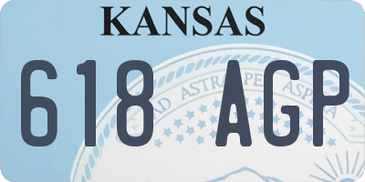 KS license plate 618AGP