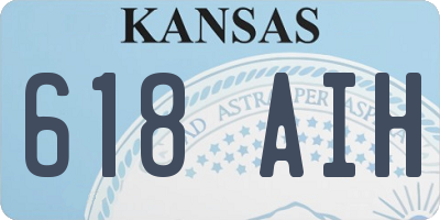 KS license plate 618AIH