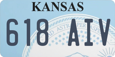 KS license plate 618AIV