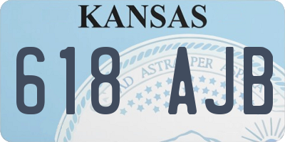 KS license plate 618AJB