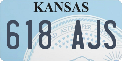 KS license plate 618AJS