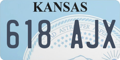 KS license plate 618AJX