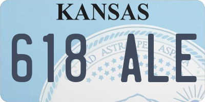 KS license plate 618ALE