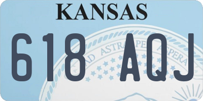 KS license plate 618AQJ