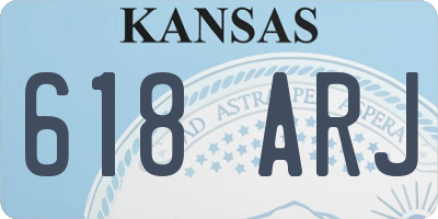KS license plate 618ARJ
