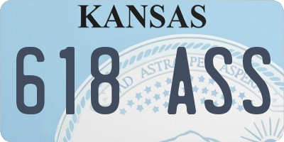 KS license plate 618ASS
