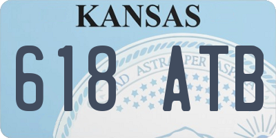 KS license plate 618ATB