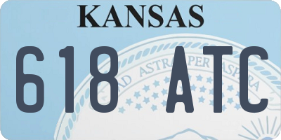 KS license plate 618ATC