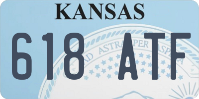 KS license plate 618ATF