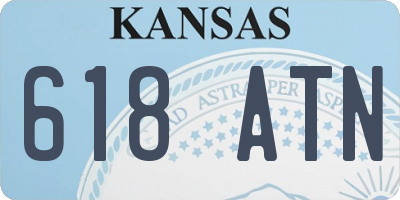 KS license plate 618ATN