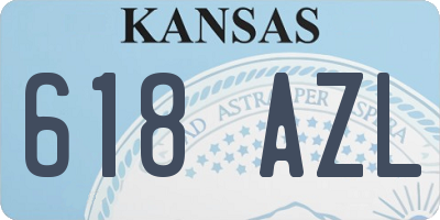 KS license plate 618AZL