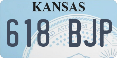 KS license plate 618BJP
