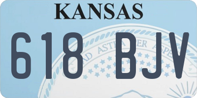 KS license plate 618BJV