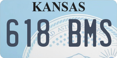 KS license plate 618BMS