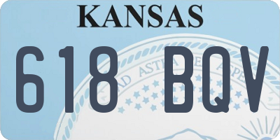 KS license plate 618BQV