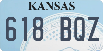 KS license plate 618BQZ
