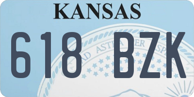 KS license plate 618BZK
