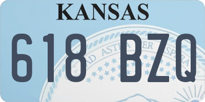 KS license plate 618BZQ
