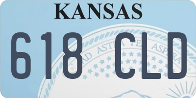 KS license plate 618CLD